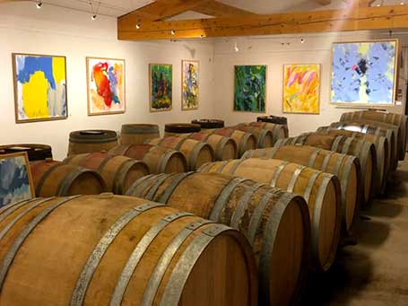 Exposition de peinture au domaine de Tara à Roussillon