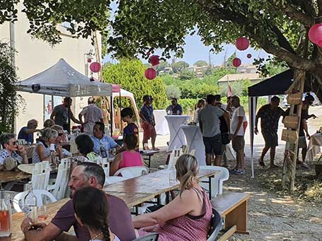 Domaine Saint-Apollinaire à Puyméras, les soirées du St Apo