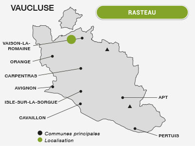 localisation-rasteau-vignoble-vignes-terroir-viticole-vaucluse-cru-vin-vallée du Rhône