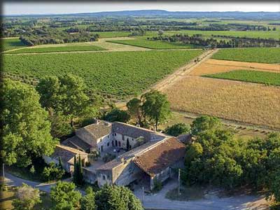 Domaine de la Bastide à Visan dans le Vaucluse , Enclave des Papes