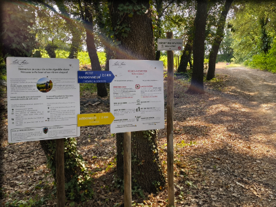 parcours découvertes domaine Roche Audran à Buisson